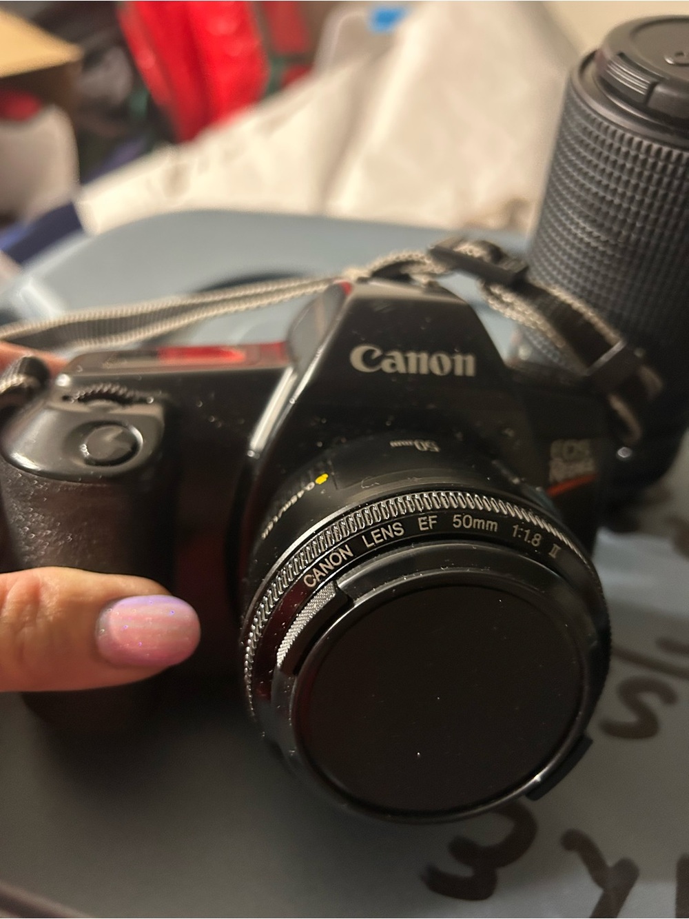 Canon DSLR Camera Kit in Black with Two Black Lenses - Picture 2 of 16